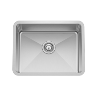 KubiX KreeZ - 23" X18" Undermount Kitchen Sink 9" Deep 18G