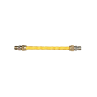 Gas Connector L/VLV Coated 1" OD 3/4 MIP X 3/4 MIP