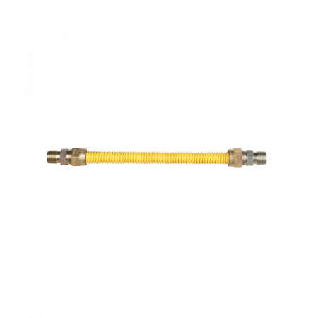 Gas Connector L/VLV Coated 1" OD 3/4 MIP X 3/4 MIP