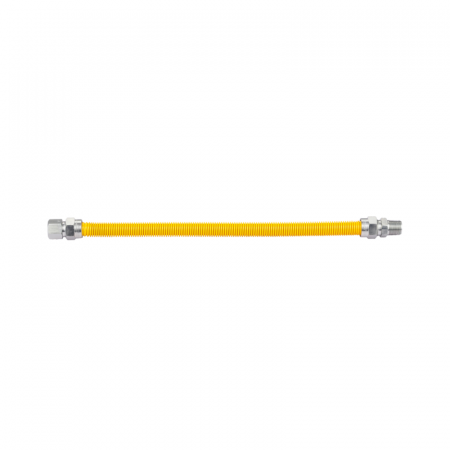 Gas Connector L/VLV Coated 1" OD 3/4 MIP X 3/4 MIP